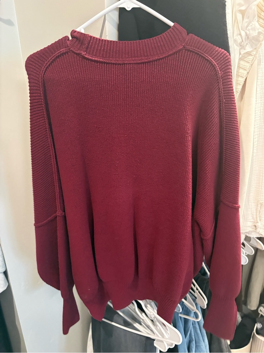 Free People Easy Street Tunic Maroon Size XS - Picture 2 of 4